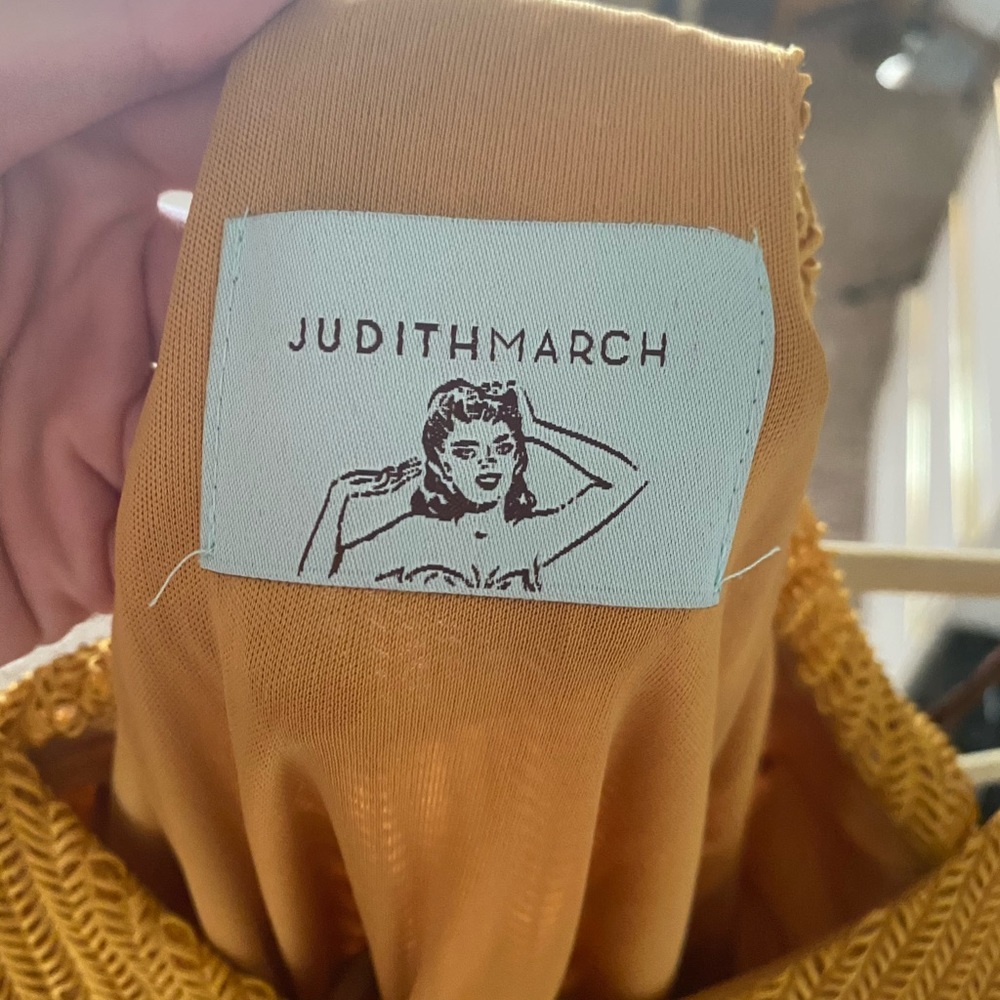 Long Mustard/Patterned Dress - image 5